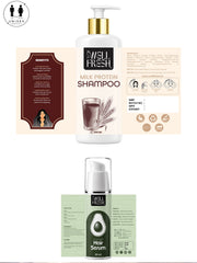 Milk Protein Shampoo & Avocado Oil Hair Serum Combo Pack