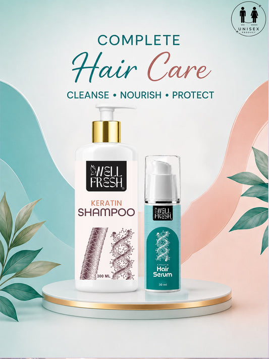 Keratin Shampoo & Keratin Hair Serum Combo Pack