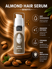 Almond Hair Serum with Jojoba Oil for Soft Smooth and Shiny Hair