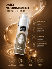 Almond Hair Serum with Jojoba Oil for Soft Smooth and Shiny Hair