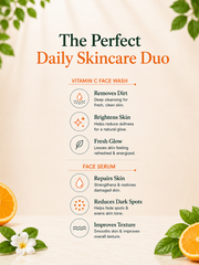 Clear Skin Face Wash and Face Serum Duo for Daily Care