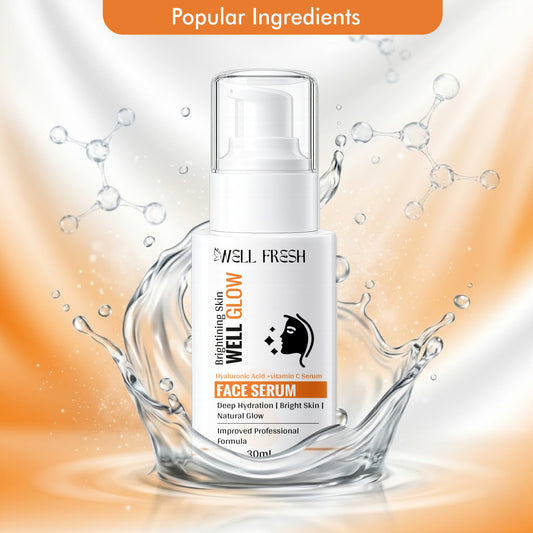 Vitamin C and Hyaluronic Acid Face Serum for Deep Hydration and Skin Brightening