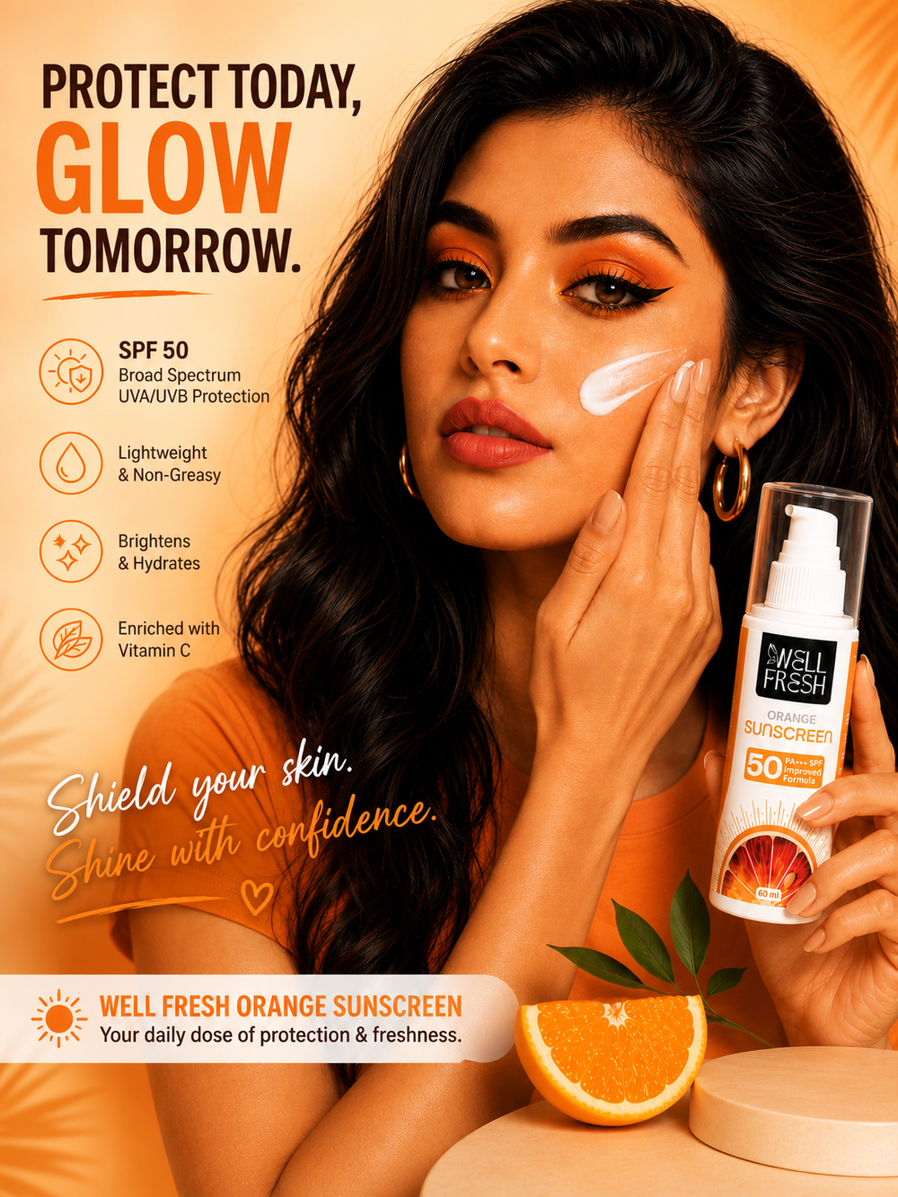 orange sunscreen