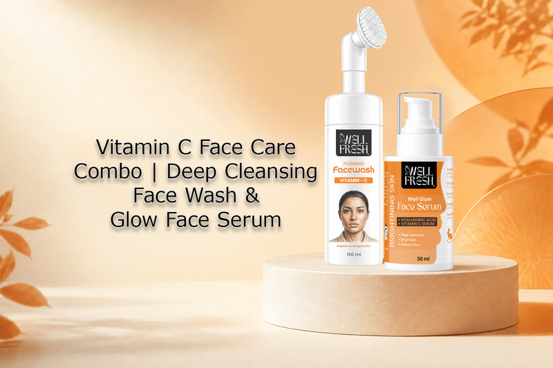 Vitamin C Face Care Combo | Deep Cleansing Face Wash & Glow Face Serum