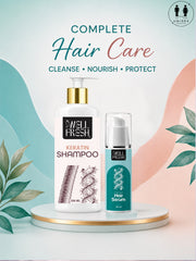 Keratin Shampoo & Keratin Hair Serum Combo Pack