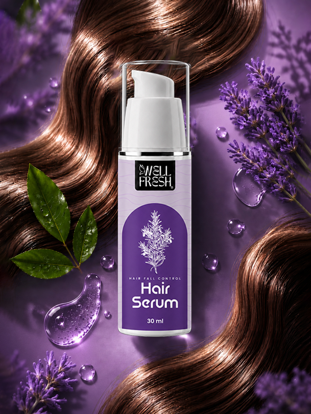 Natural Oils Hair Serum for Hair Fall Control and Root Strengthening