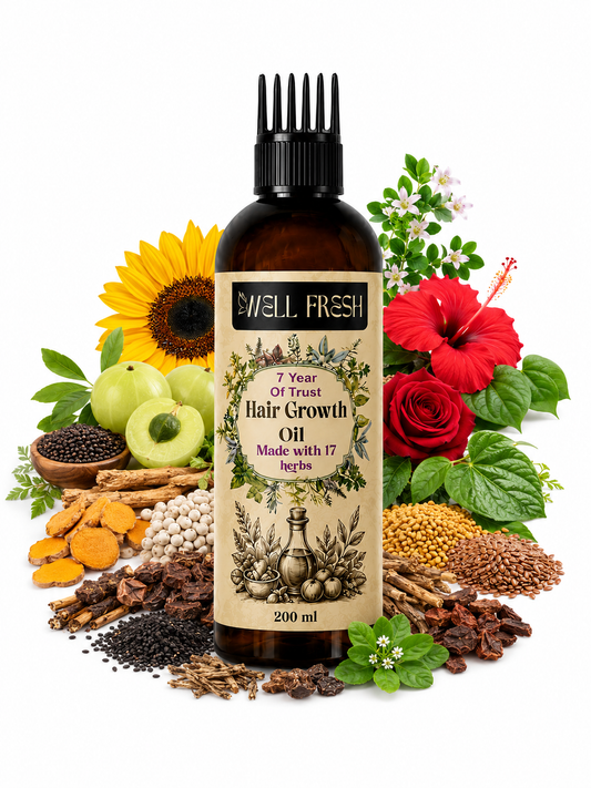 Hair Growth Oil | Made with 17 Powerful Herbs | 200 ml