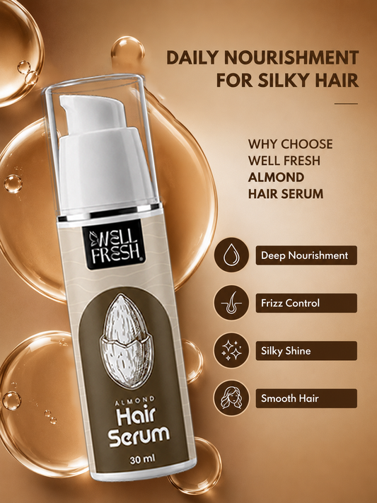 Almond Hair Serum with Jojoba Oil for Soft Smooth and Shiny Hair