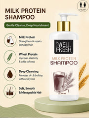 Milk Protein Shampoo  & Avocado Oil Hair Serum Combo Pack