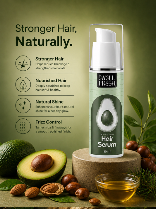 Avocado Oil Hair Serum for Smooth Shiny and Soft Hair