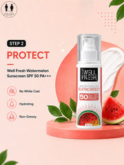 Watermelon Sunscreen  & Charcoal Face Wash Combo Pack