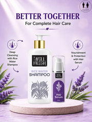 Rice water Shampoo  & Hair fall control Serum Combo Pack
