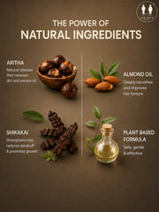 Amla Reetha Shikakai Shampoo & Almond Hair Serum Combo Pack