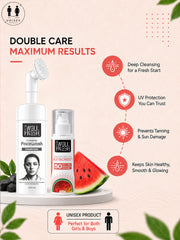 Watermelon Sunscreen  & Charcoal Face Wash Combo Pack