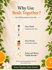 Clear Skin Face Wash and Face Serum Duo for Daily Care
