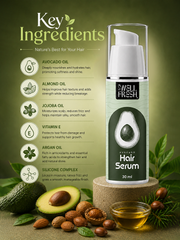 Avocado Oil Hair Serum for Smooth Shiny and Soft Hair
