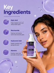 Kojic Acid and Niacinamide Face Serum for Dark Spots and Bright Skin