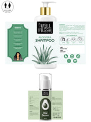 Aloe Vera Shampoo & Avocado Hair Serum Combo Pack