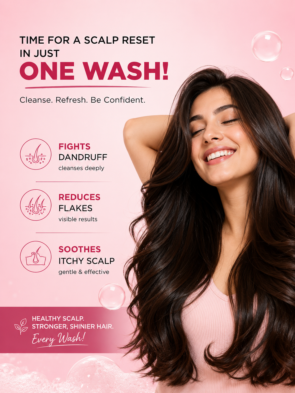 Well Fresh Scalp Cleansing Shampoo for Dandruff Care