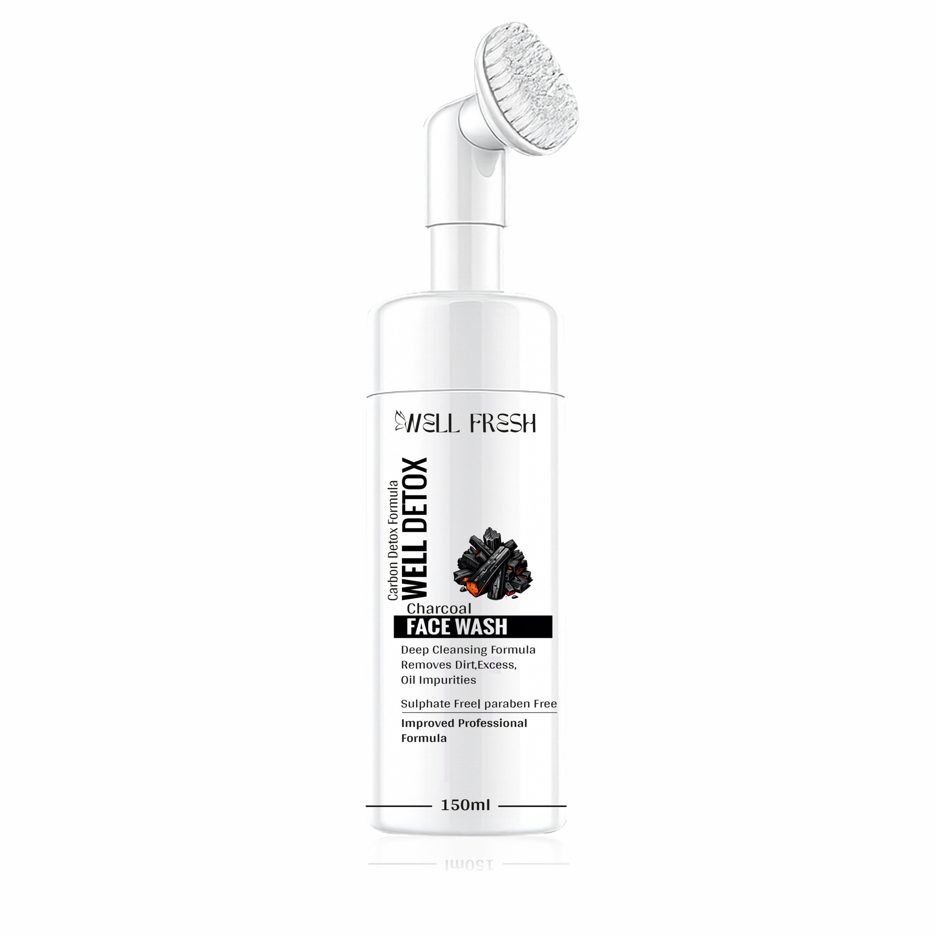 WELL DETOX Charcoal Face Wash – 150ml