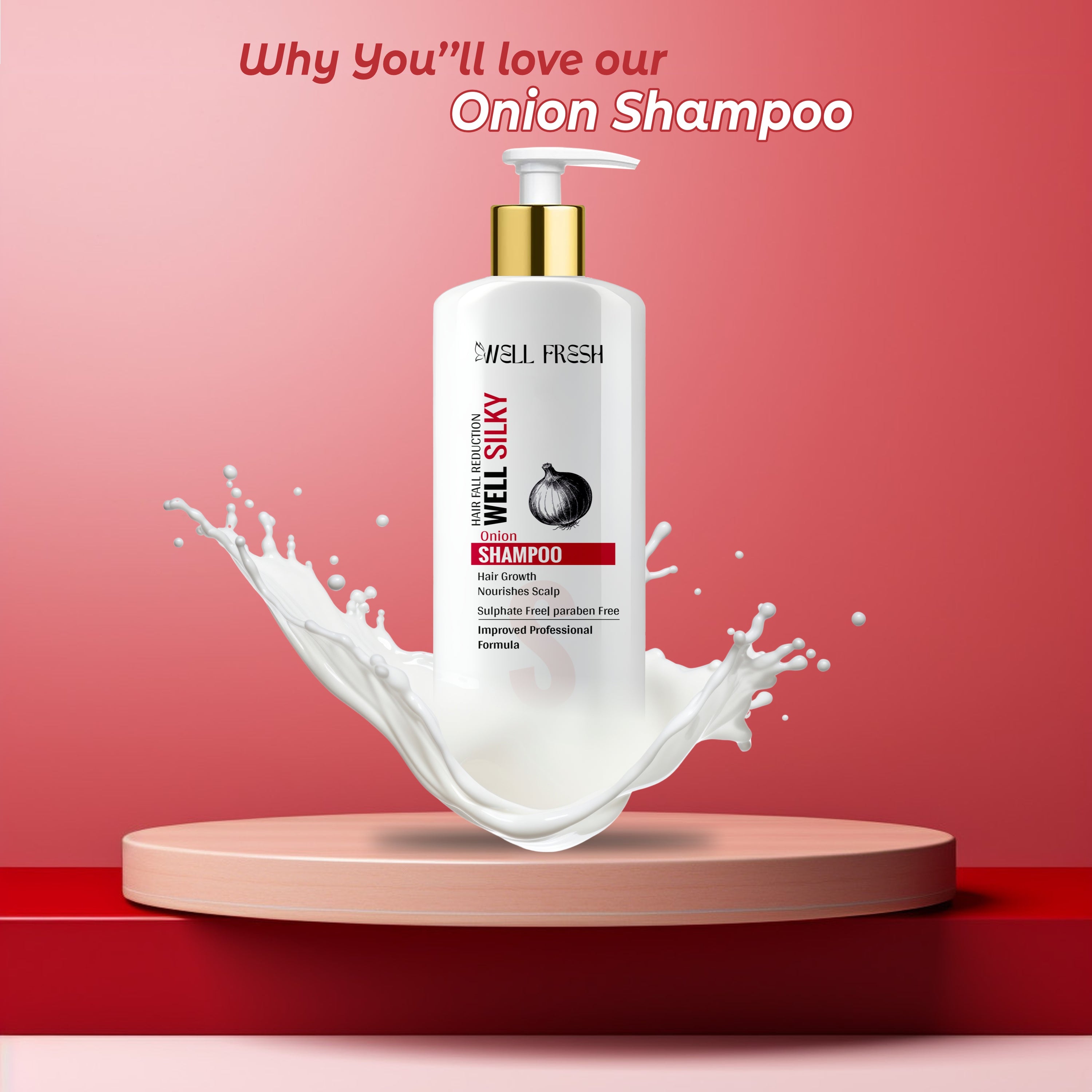 WELL SILKY Onion Shampoo – 300ml