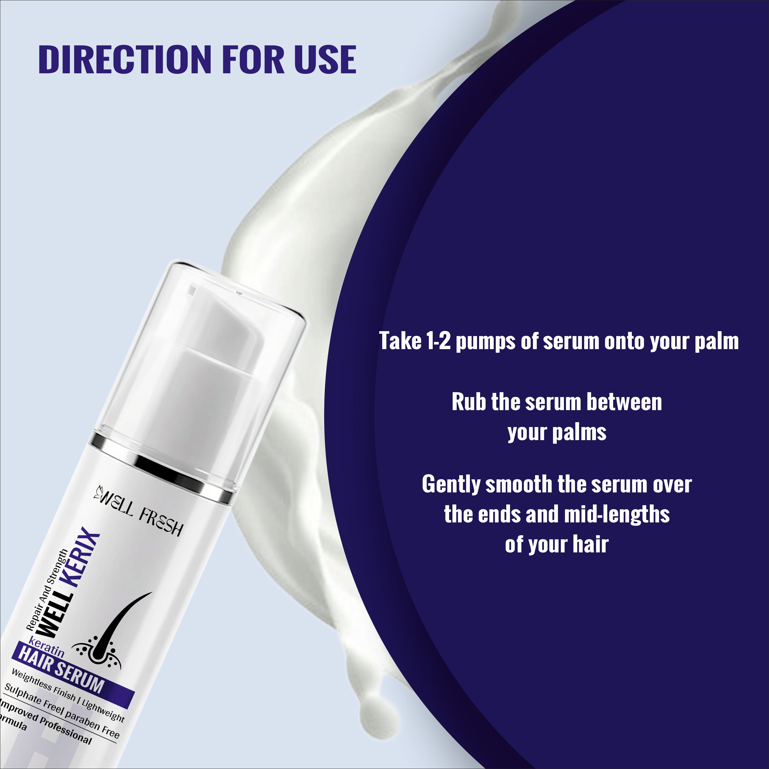 WELL KERIX Keratin Hair Serum – 30ml