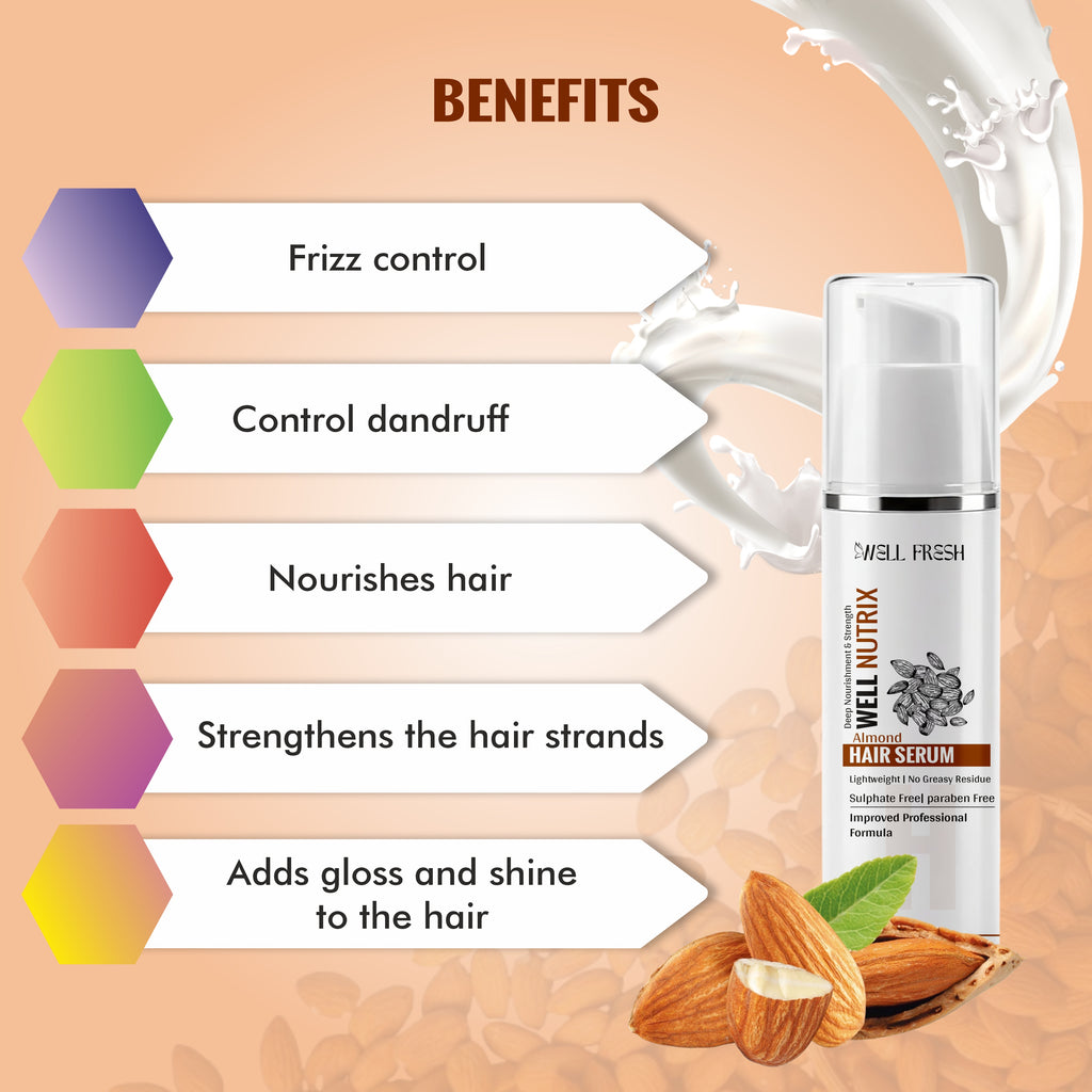WELL NUTRIX Almond Hair Serum – 30ml