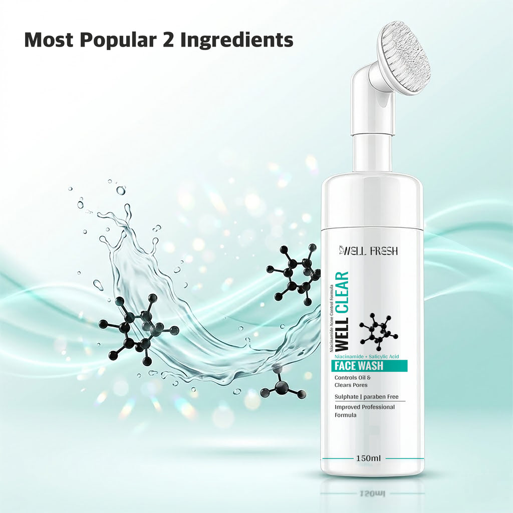 WELL CLEAR Niacinamide + Salicylic Acid Face Wash – 150ml