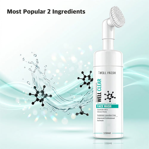 WELL CLEAR Niacinamide + Salicylic Acid Face Wash – 150ml
