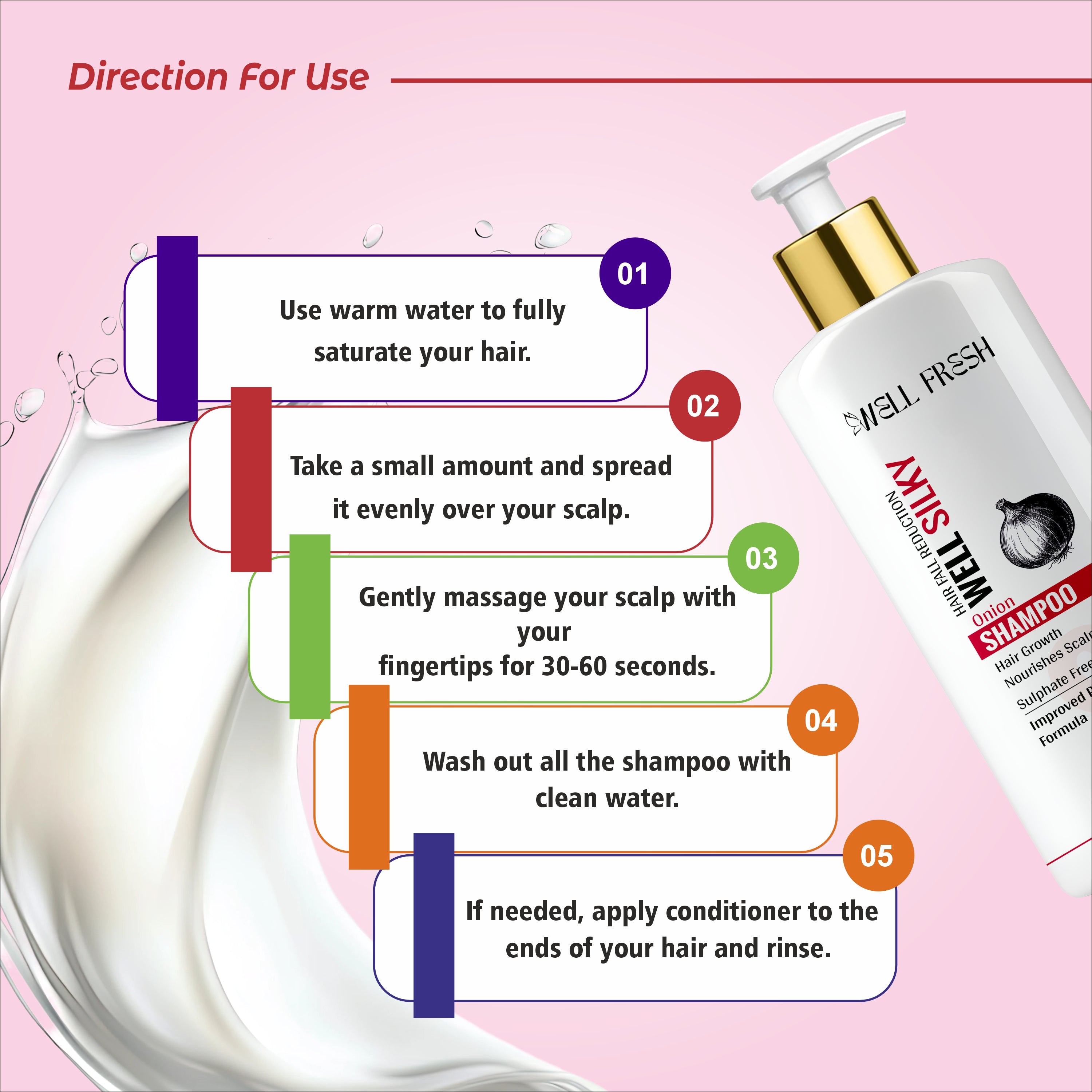 WELL SILKY Onion Shampoo – 300ml