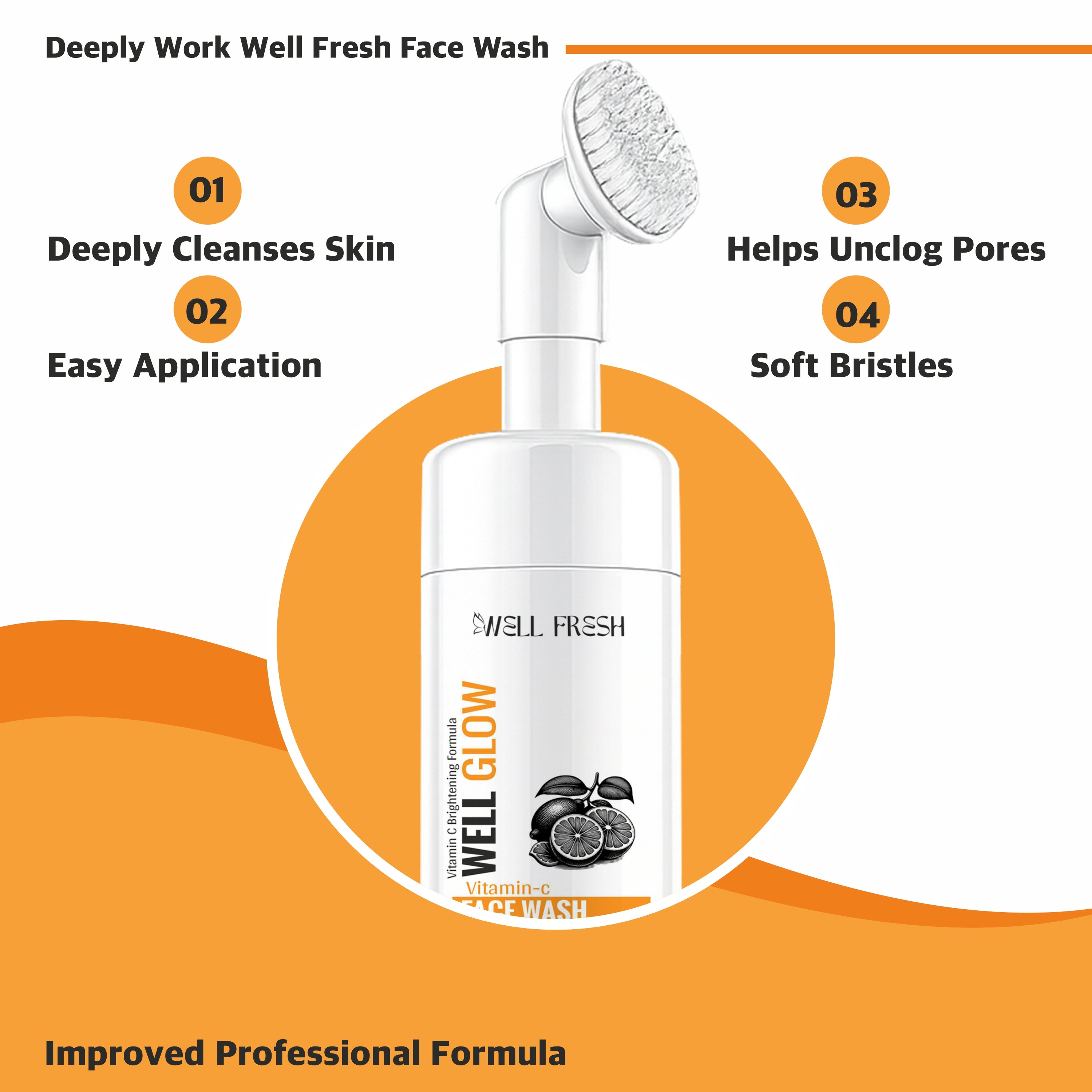 WELL GLOW Vitamin-C Face Wash – 150ml