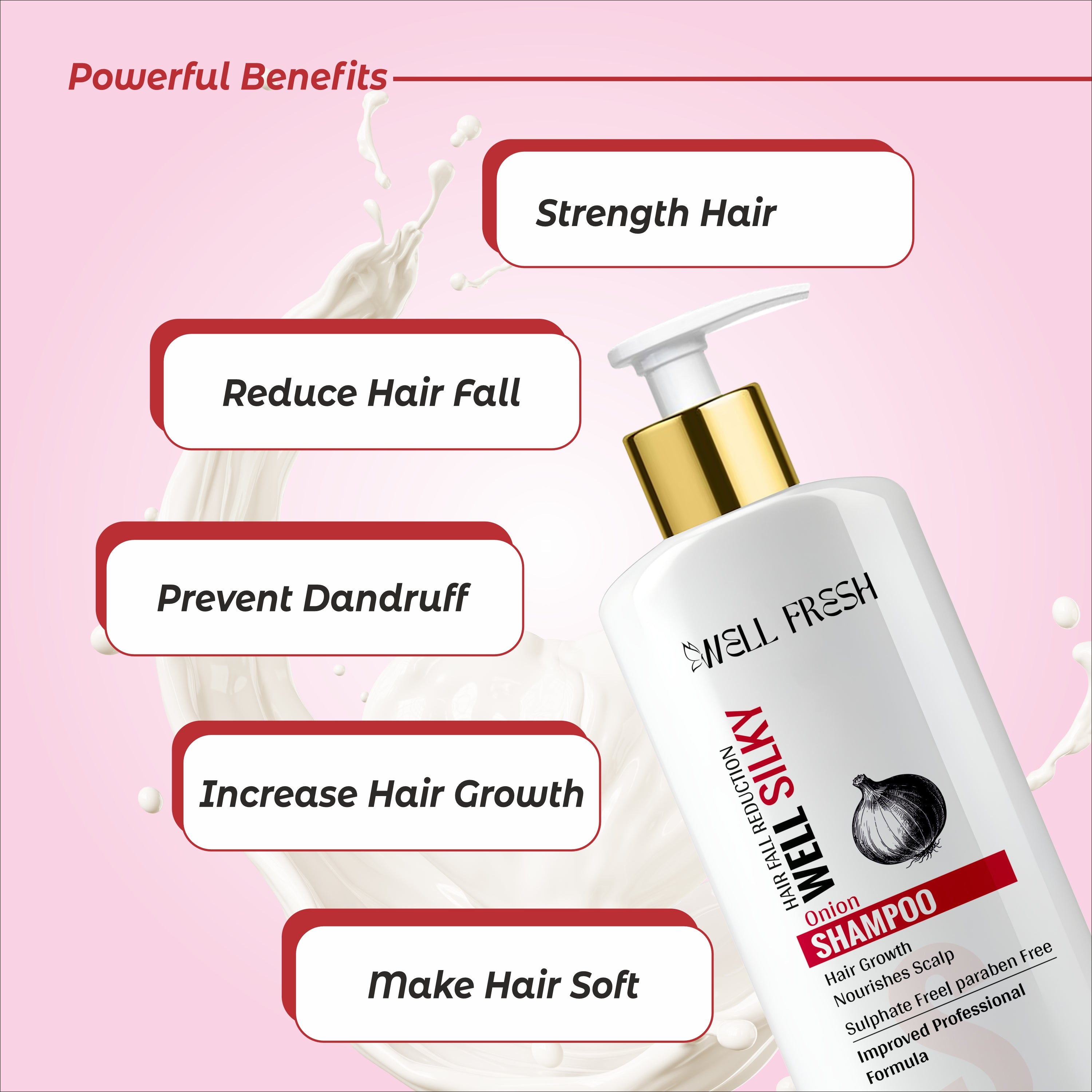 WELL SILKY Onion Shampoo – 300ml