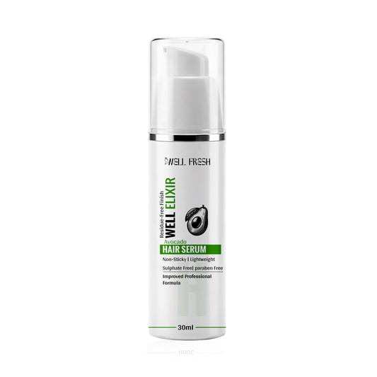 Avocado Oil Hair Serum for Smooth Shiny and Soft Hair Close Up Front View