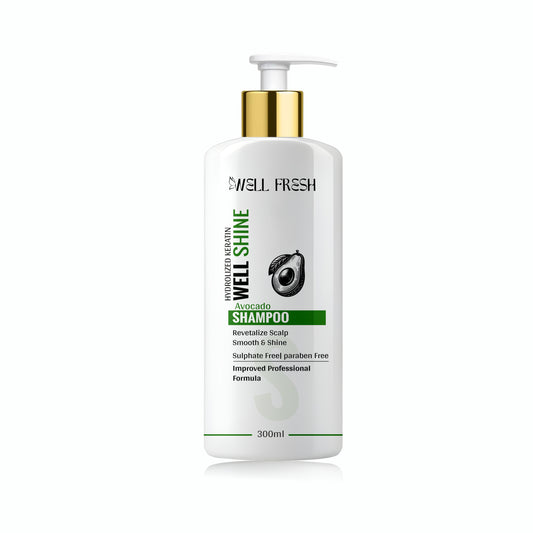 Avocado Shampoo for Hair Nourishment and Scalp Care Close Up Front View