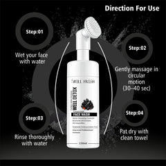 Charcoal Face Wash for Dirt Removal and Fresh Clear Skin