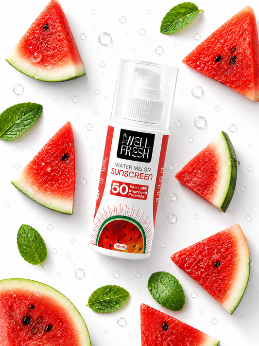 Watermelon Sunscreen SPF 50 PA+++ for Sun Protection and Hydrated Skin