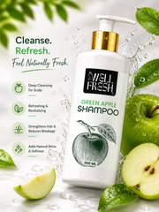 Green Apple Shampoo for Oily Scalp and Hair Freshness
