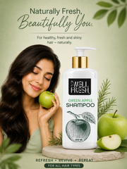 Green Apple Shampoo for Oily Scalp and Hair Freshness