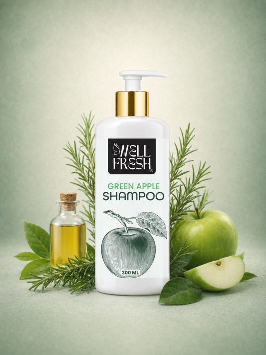 Green Apple Shampoo for Oily Scalp and Hair Freshness