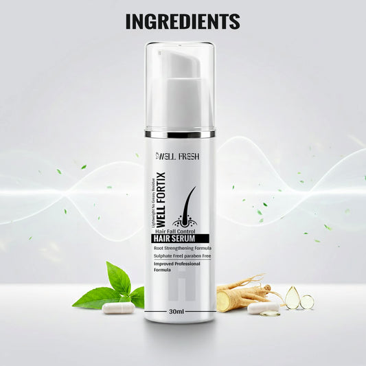 Natural Oils Hair Serum for Hair Fall Control and Root Strengthening Ingredients Display View