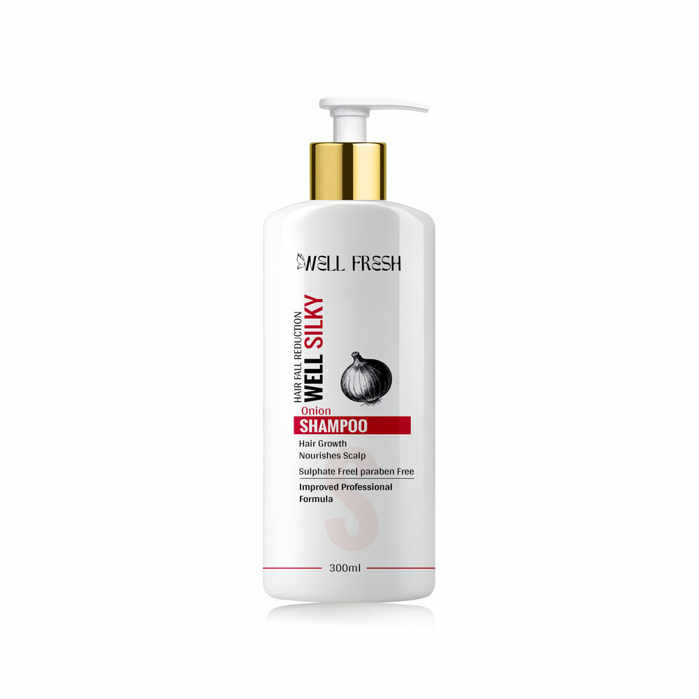 Onion Shampoo For Hair Growth & Nourishes Scalp With Sulphate Free Close Up Front View