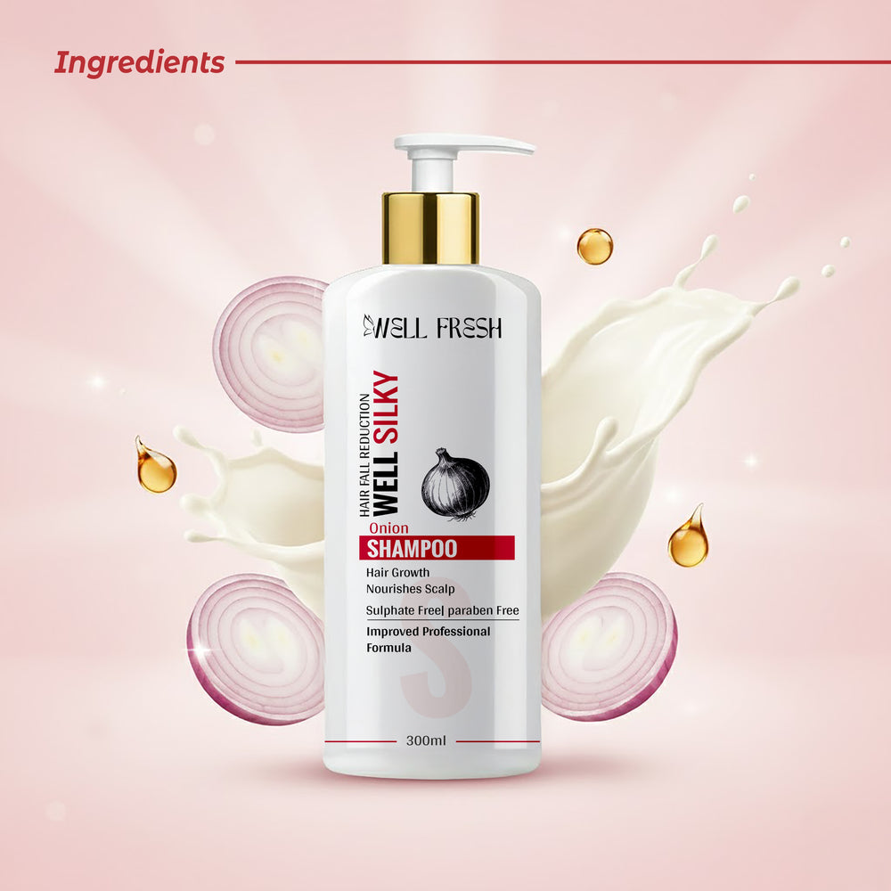 Onion Shampoo For Hair Growth & Nourishes Scalp With Sulphate Free Ingredients Display View