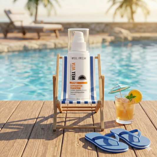Orange Sunscreen SPF 50 PA+++ for UV Protection and Bright Healthy Skin