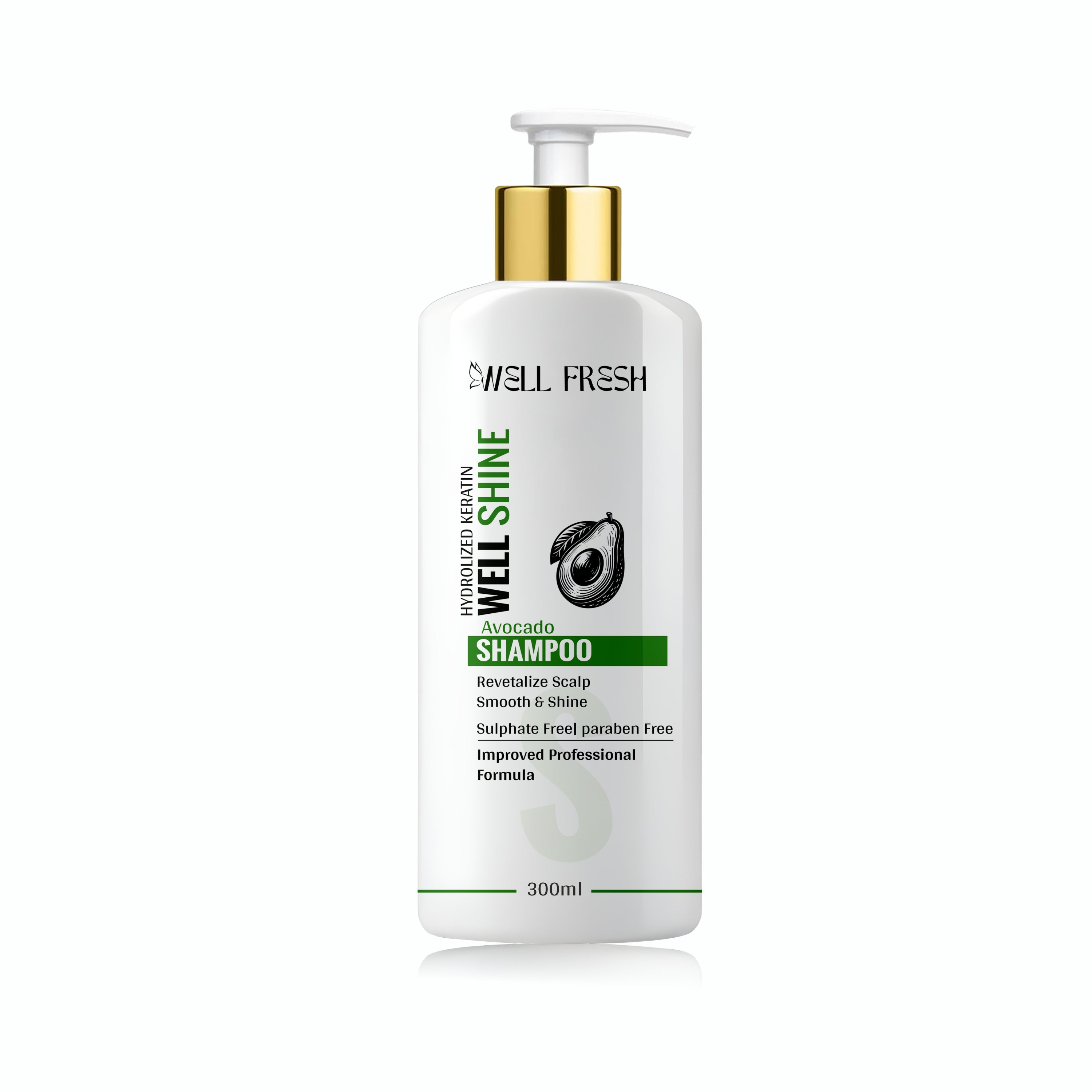 WELL SHINE Avocado Shampoo – 300ml