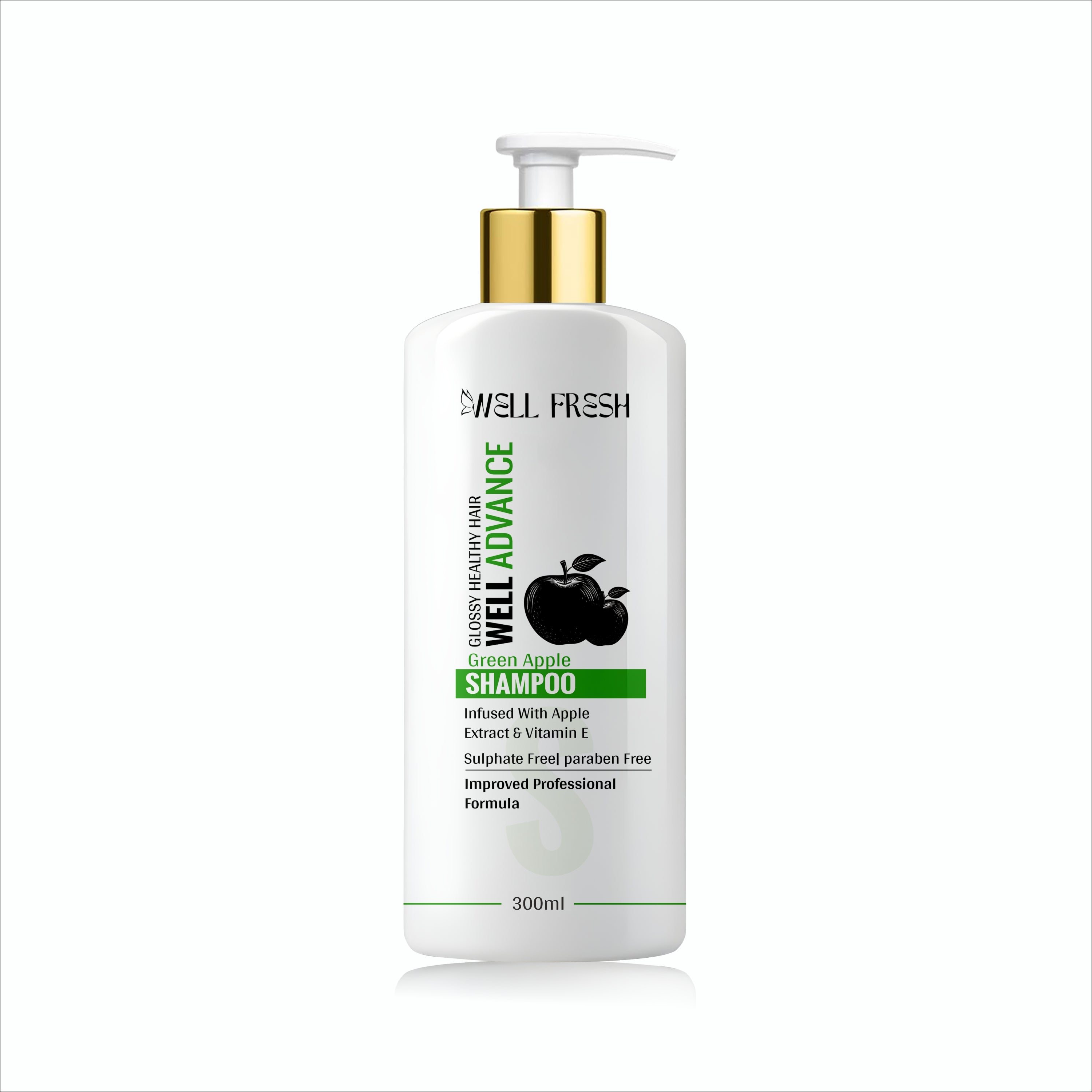 WELL ADVANCE Green Apple Shampoo – 300ml