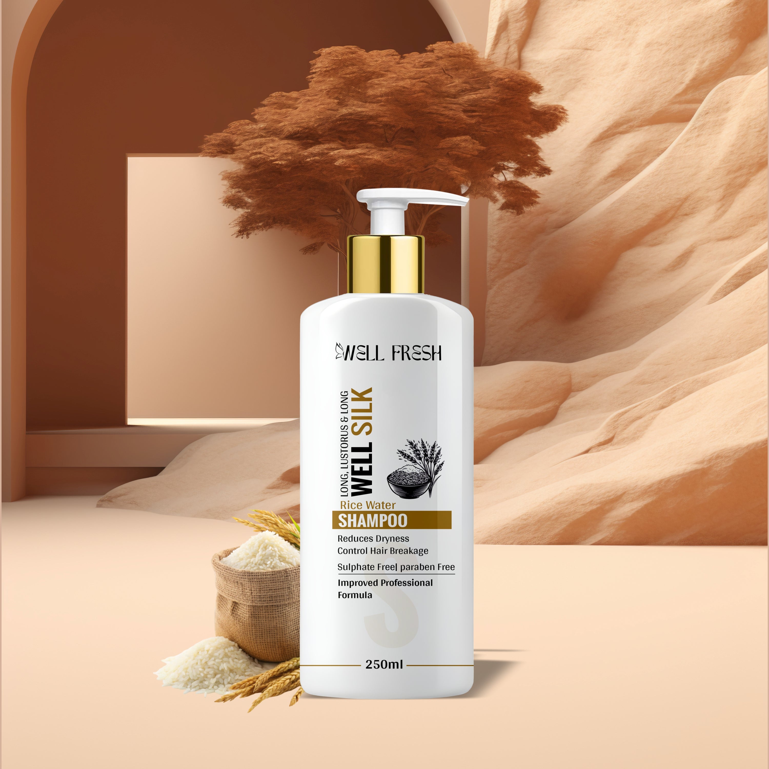 WELL SILK Rice Water Shampoo – 300ml
