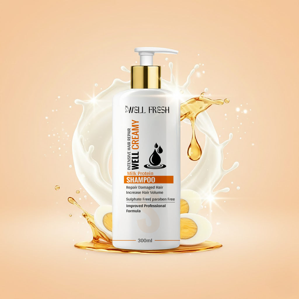 WELL CREAMY Milk Protein Shampoo – 300ml