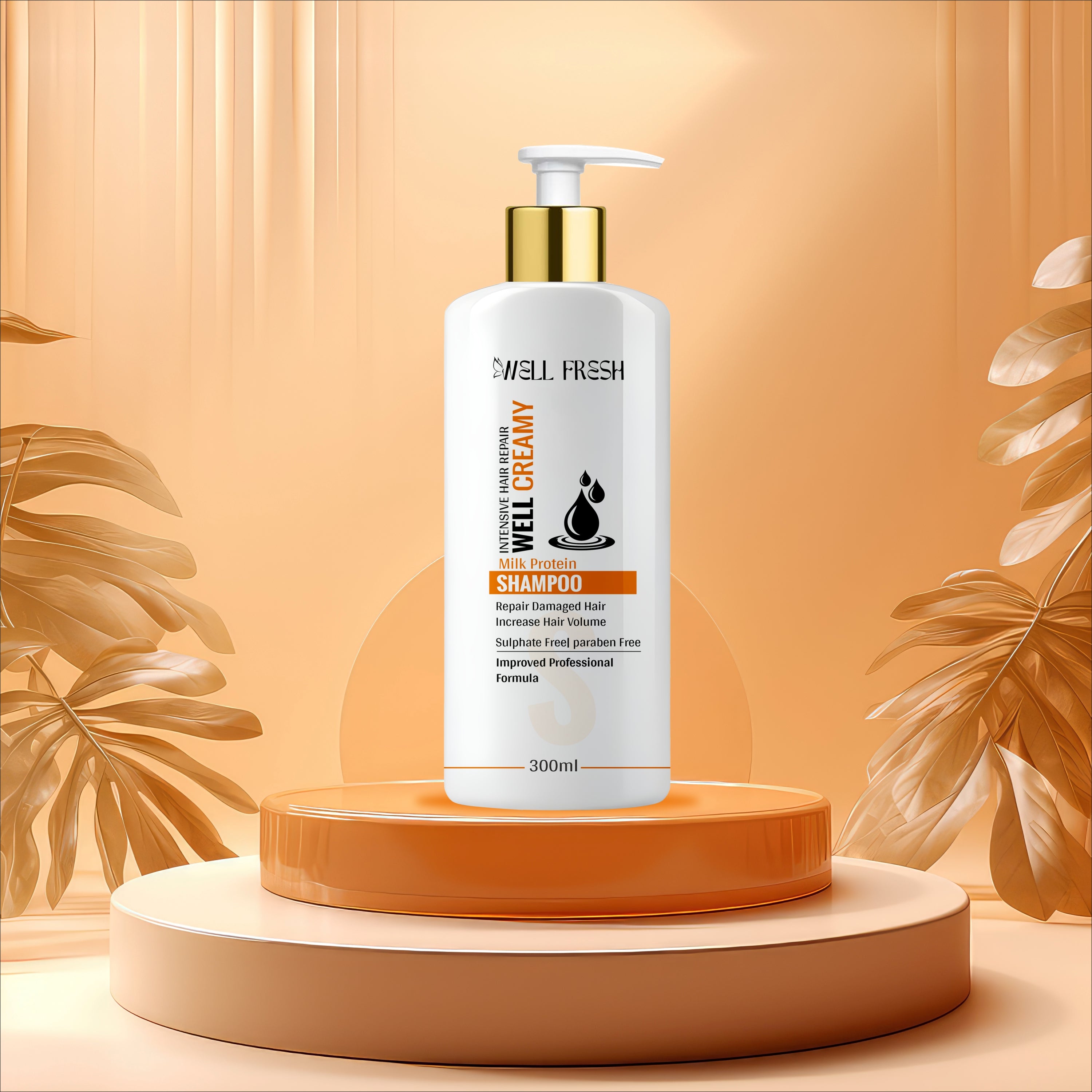 WELL CREAMY Milk Protein Shampoo – 300ml