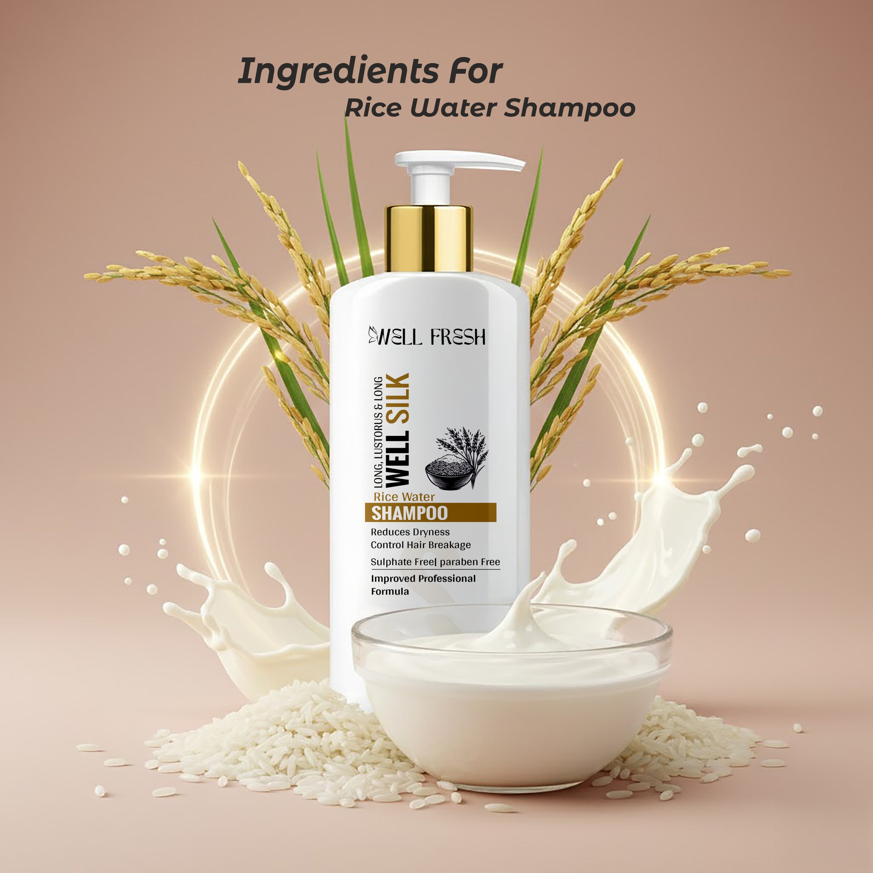 WELL SILK Rice Water Shampoo – 300ml