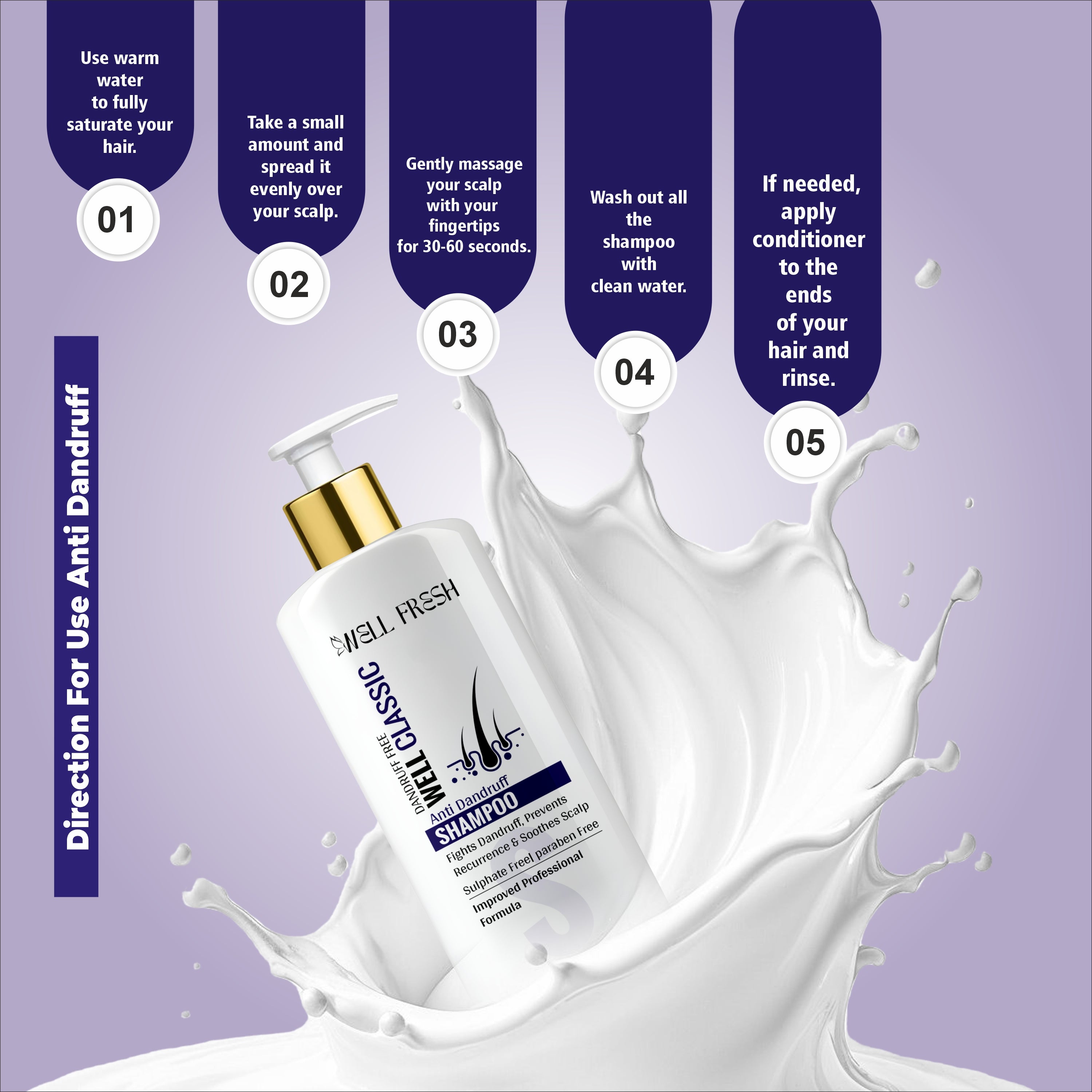 WELL CLASSIC Anti-Dandruff Shampoo – 300ml